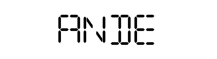 Digital iPhone  Free Fonts Download