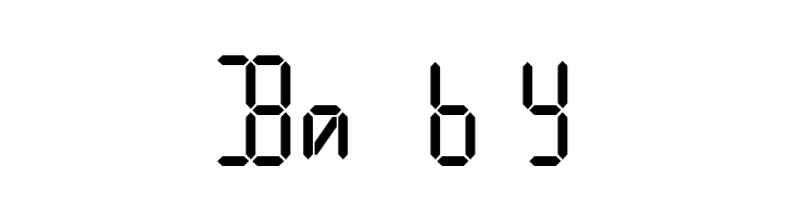 Digital iPhone  Free Fonts Download