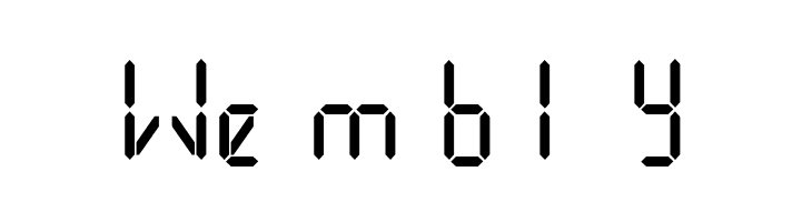 Digital iPhone  Free Fonts Download