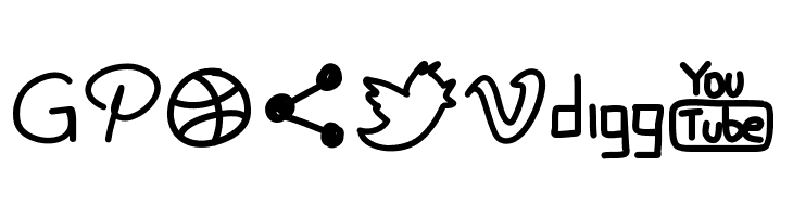 PWHandySocialIcons  Free Fonts Download