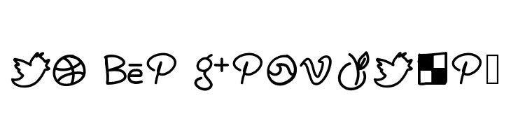 PWHandySocialIcons  Free Fonts Download