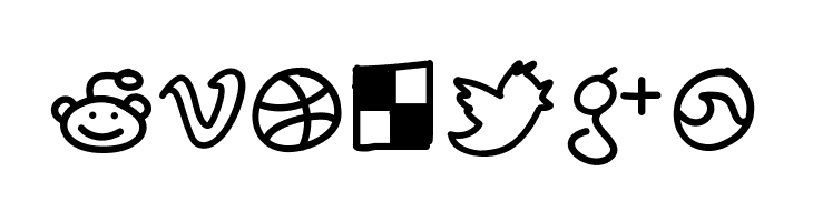 PWHandySocialIcons  Free Fonts Download