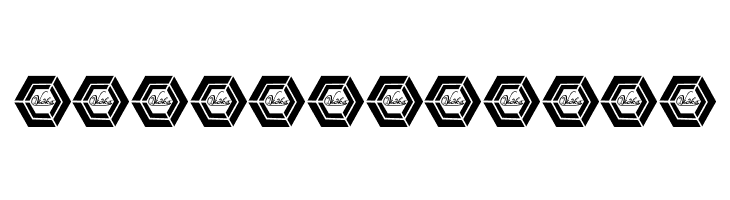 3D Cubes Solid  Free Fonts Download