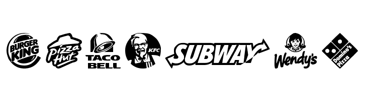 Fast Food logos  Free Fonts Download