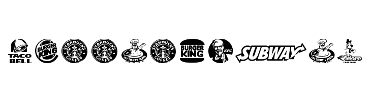 Fast Food logos  Free Fonts Download