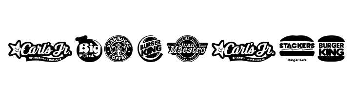 Fast Food logos  Free Fonts Download