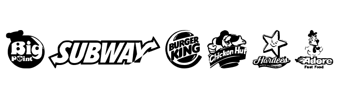 Fast Food logos  Free Fonts Download