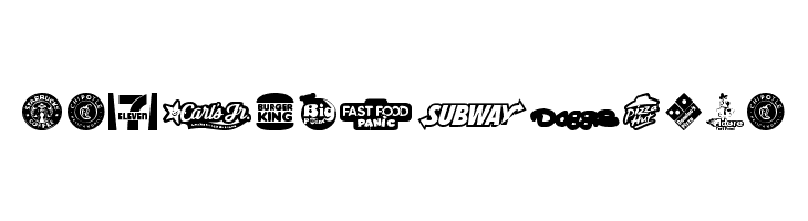 Fast Food logos  Free Fonts Download