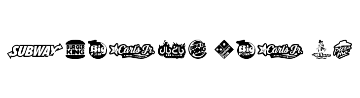 Fast Food logos  Free Fonts Download