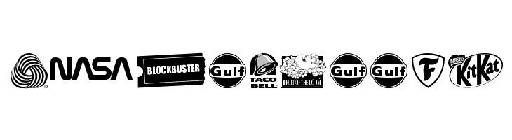 the world's best logos  Free Fonts Download