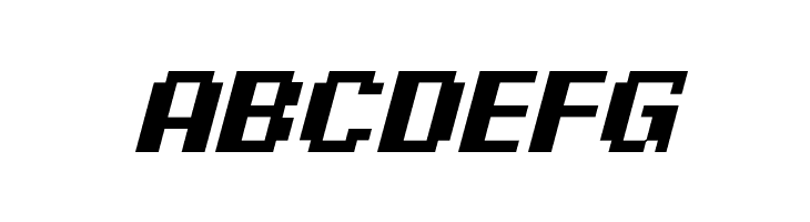 Pixel Digivolve Italic  Free Fonts Download