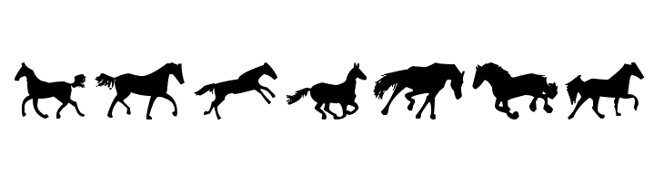 Horses 1  Free Fonts Download