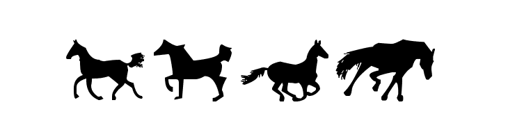 Horses 1  Free Fonts Download