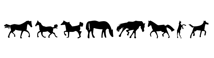 Horses 1  Free Fonts Download