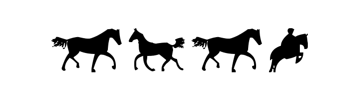 Horses 1  Free Fonts Download