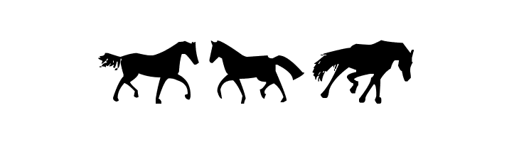 Horses 1  Free Fonts Download