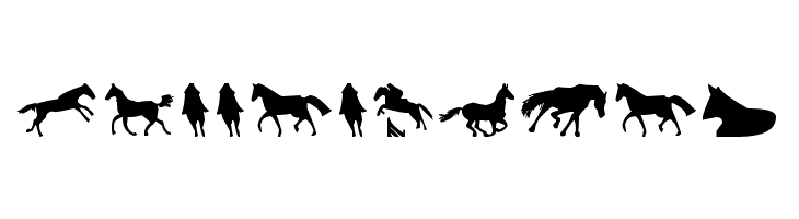 Horses 1  Free Fonts Download