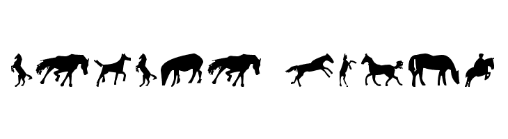 Horses 1  Free Fonts Download