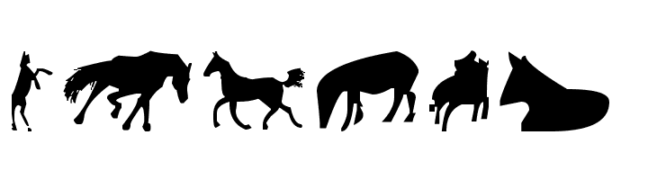 Horses 1  Free Fonts Download