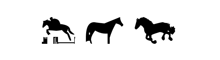 Horses 1  Free Fonts Download
