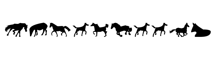 Horses 1  Free Fonts Download