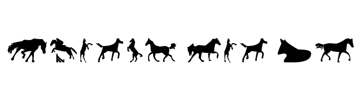 Horses 1  Free Fonts Download