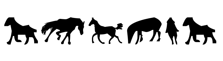 Horses 1  Free Fonts Download