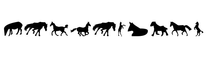 Horses 1  Free Fonts Download