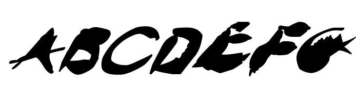 Crazy Ink Splats Italic  Free Fonts Download