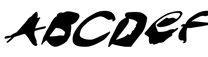 Crazy Ink Splats Italic  Free Fonts Download