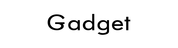 Gadget GemFont One Font