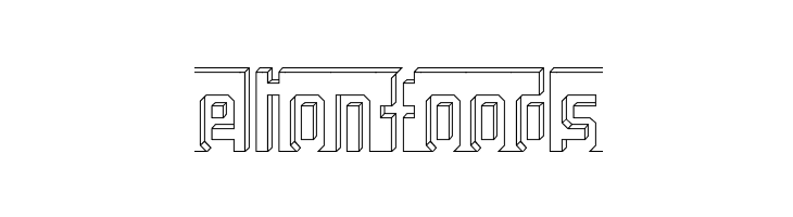 Bad Eyes Wireframe Regular  Free Fonts Download