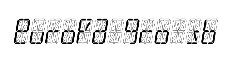 LED 16 Segment Italic  Free Fonts Download