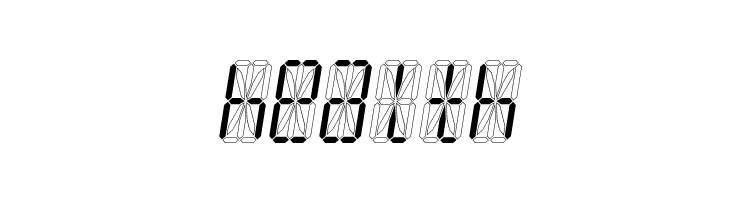 LED 16 Segment Italic  Free Fonts Download