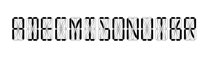LED 16 Segment  Free Fonts Download