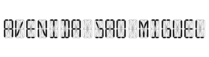 LED 16 Segment  Free Fonts Download