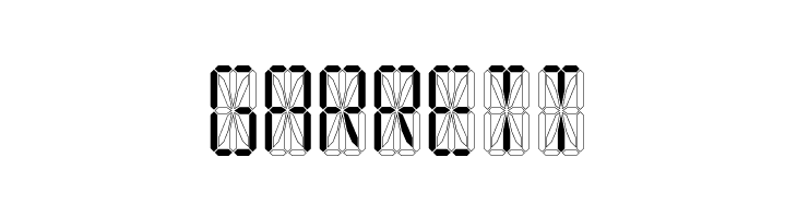 LED 16 Segment  Free Fonts Download