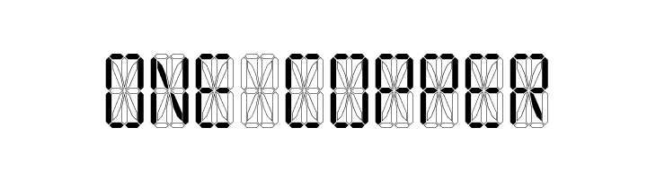 LED 16 Segment  Free Fonts Download