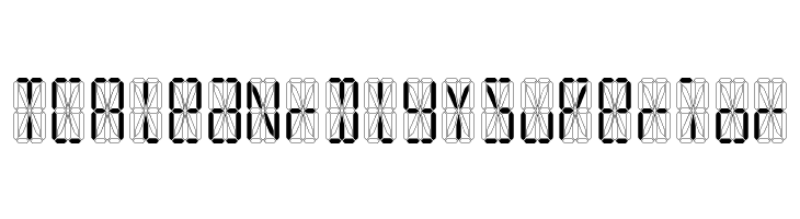 LED 16 Segment  Free Fonts Download