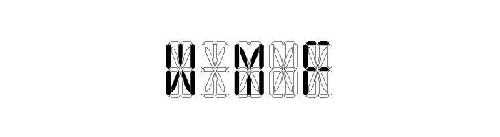 LED 16 Segment  Free Fonts Download