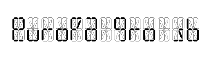 LED 16 Segment  Free Fonts Download