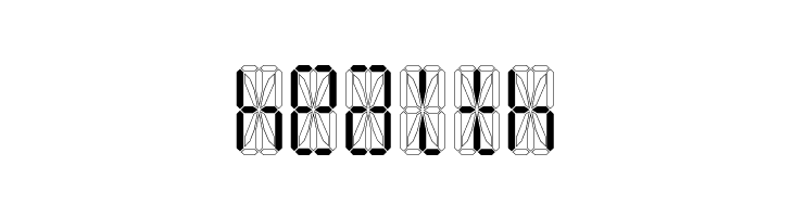 LED 16 Segment  Free Fonts Download