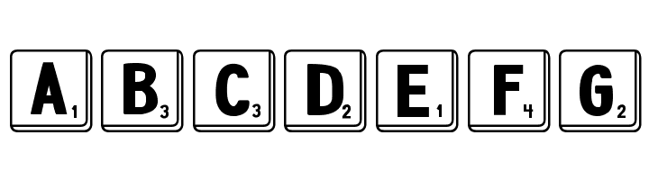 DJB Letter Game Tiles  Free Fonts Download