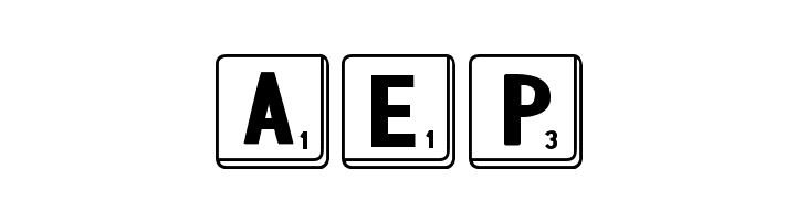 DJB Letter Game Tiles  Free Fonts Download