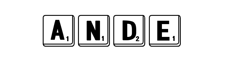 DJB Letter Game Tiles  Free Fonts Download