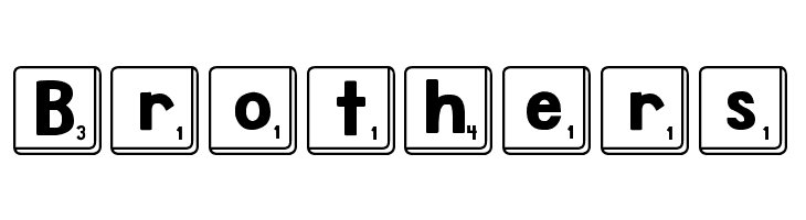 DJB Letter Game Tiles  Free Fonts Download