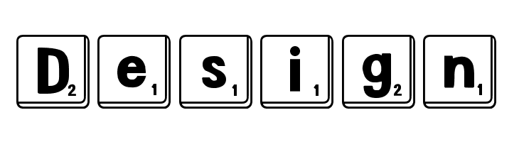 DJB Letter Game Tiles  Free Fonts Download