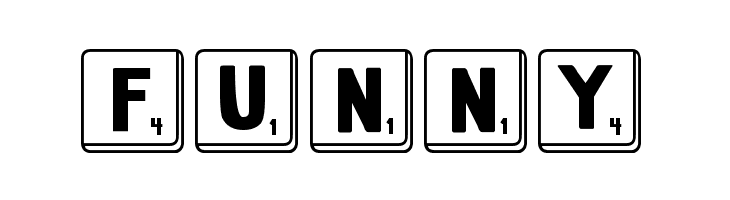 DJB Letter Game Tiles  Free Fonts Download