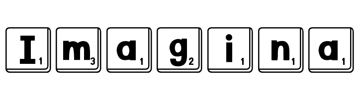 DJB Letter Game Tiles  Free Fonts Download