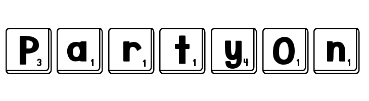 DJB Letter Game Tiles  Free Fonts Download
